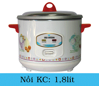 Nồi cơm điện Kim Cương nắp rời 1L8/R 